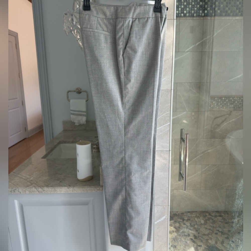 Calvin Klein Pleated Ladies Dress Pant Polished Granite